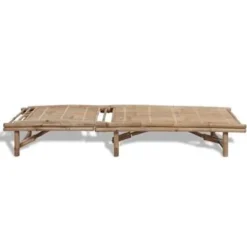vidaXL - Ligstoel - Bruin - Hout