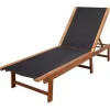 vidaXL - Lounger - Bruin - Hout