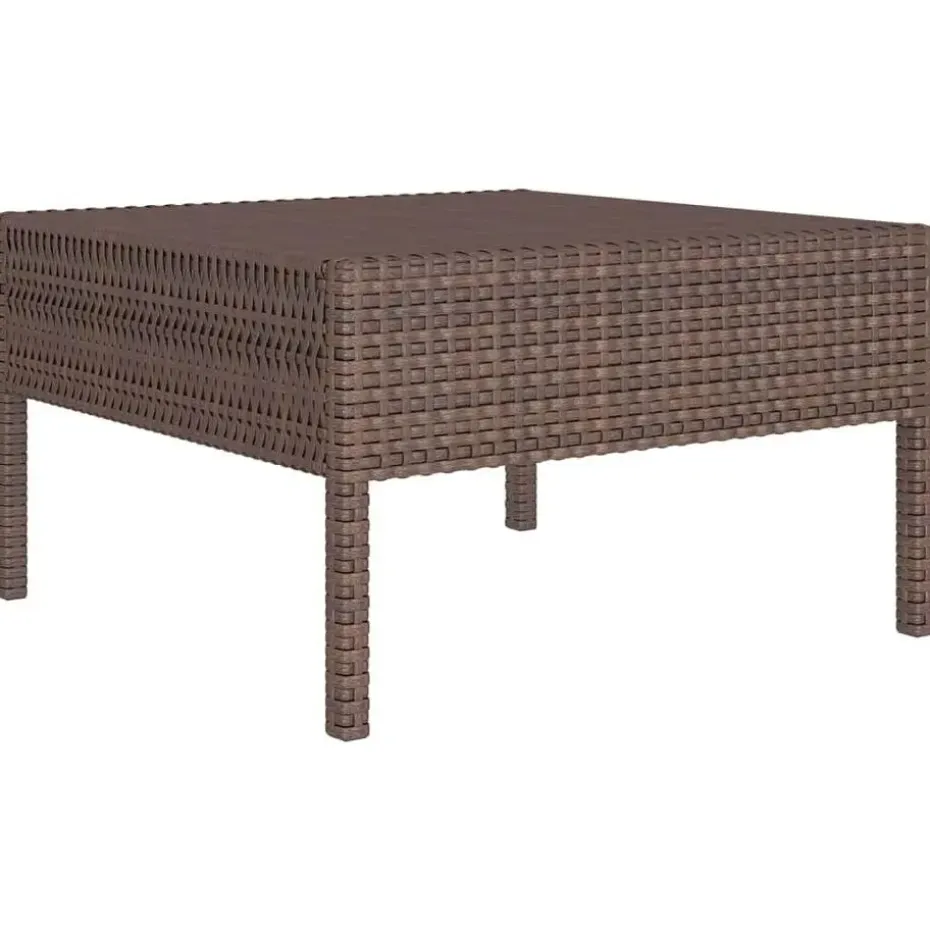 vidaXL - Loungeset - Bruin - Poly rattan - 6 stuks - Met kussens