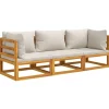 vidaXL - Loungeset - Bruin - Acaciahout