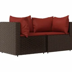 vidaXL - Loungeset - Bruin - Poly rattan