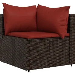 vidaXL - Loungeset - Bruin - Poly rattan