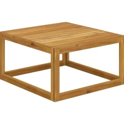 vidaXL - Loungeset - Crème - Acaciahout - 7 stuks - Met kussens