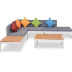 vidaXL - Loungeset - Multikleur - Aluminium