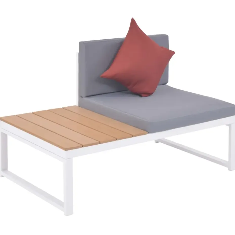 vidaXL - Loungeset - Multikleur - Aluminium