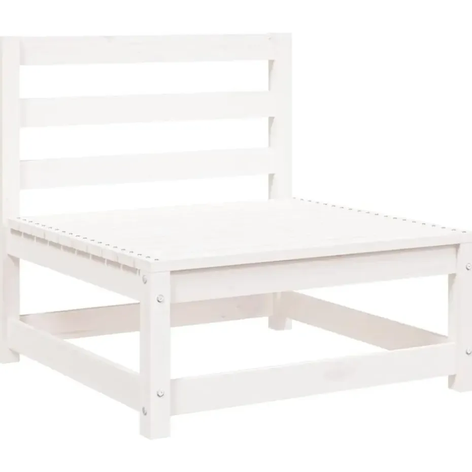 vidaXL - Loungeset - Wit - Grenenhout