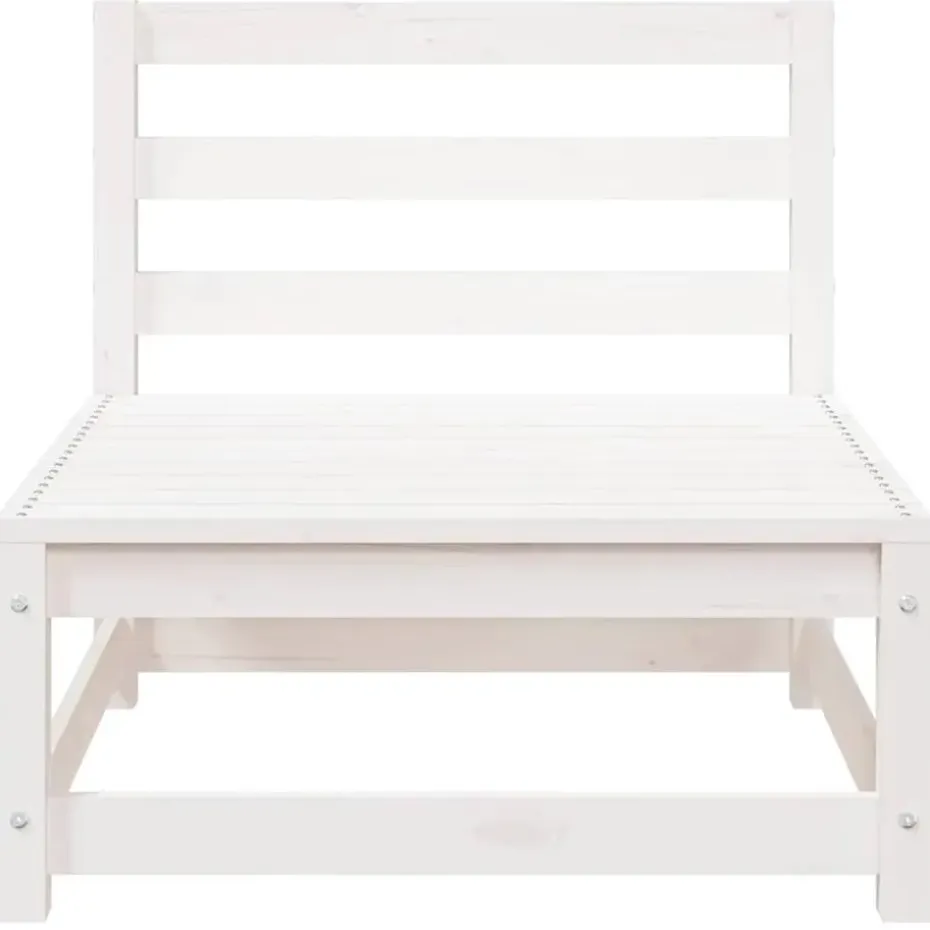 vidaXL - Loungeset - Wit - Grenenhout