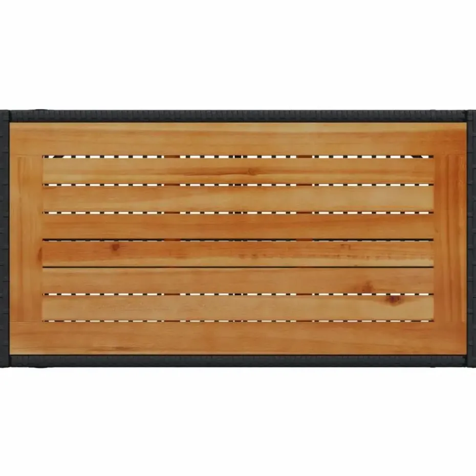 vidaXL - Loungeset - Zwart - Poly rattan