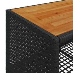 vidaXL - Loungeset - Zwart - Poly rattan