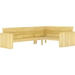 vidaXL - Loungeset Voor De Tuin - Bruin - Geïmpregneerd grenenhout