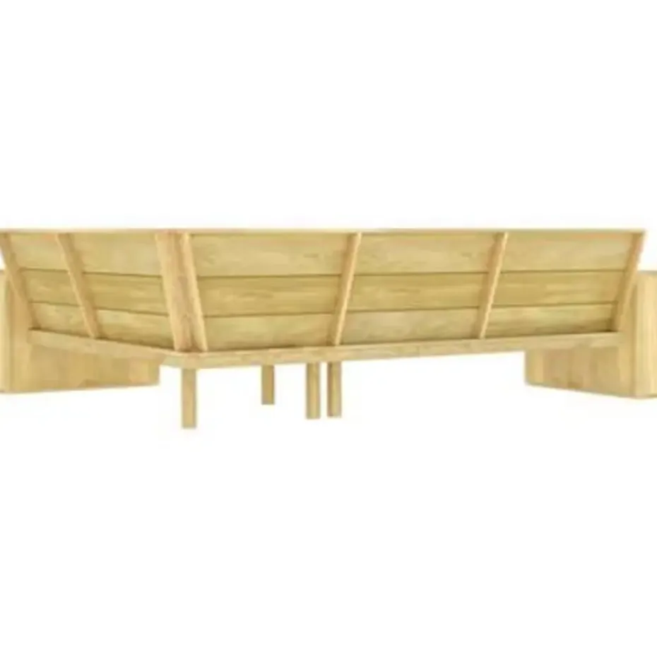 vidaXL - Loungeset Voor De Tuin - Bruin - Geïmpregneerd grenenhout