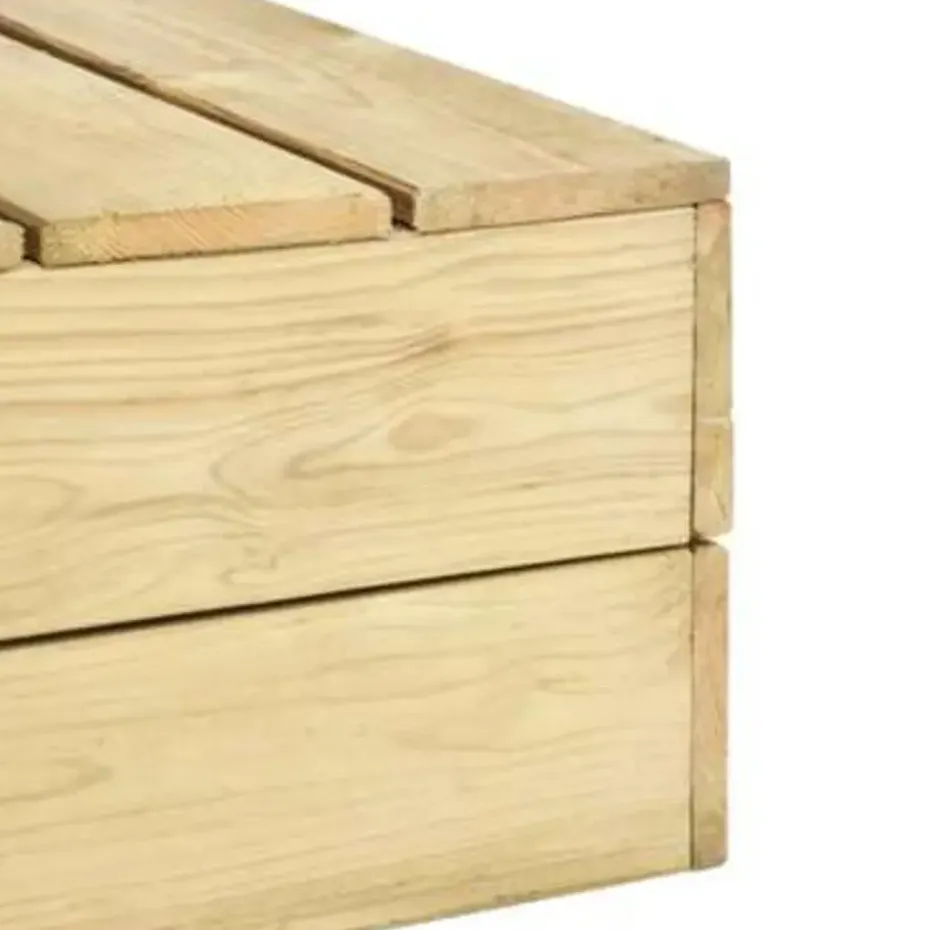 vidaXL - Loungeset Voor De Tuin - Bruin - Geïmpregneerd grenenhout