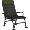 vidaXL - Loungestoel met armleuning - Groen - Staal