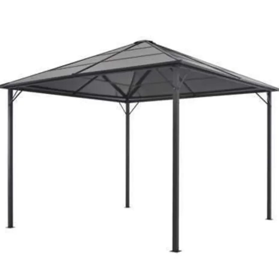 vidaXL - Luifel - Zwart - Stof - 3 x 3 m