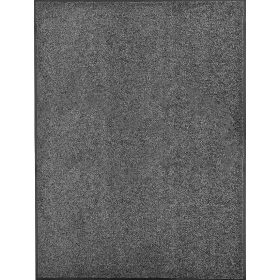 vidaXL - Mat - Antraciet - Stof - 90 x 120 cm