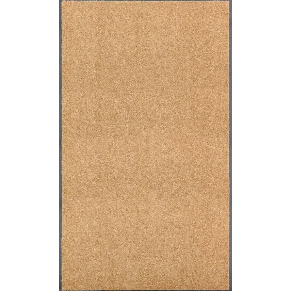 vidaXL - Mat - Crème - Stof - 90 x 150 cm
