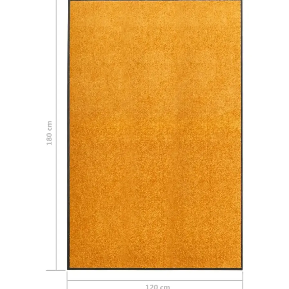 vidaXL - Mat - Oranje - Stof - 120 x 180 cm