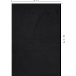 vidaXL - Mat - Zwart - Polypropyleen - 80 x 120 cm