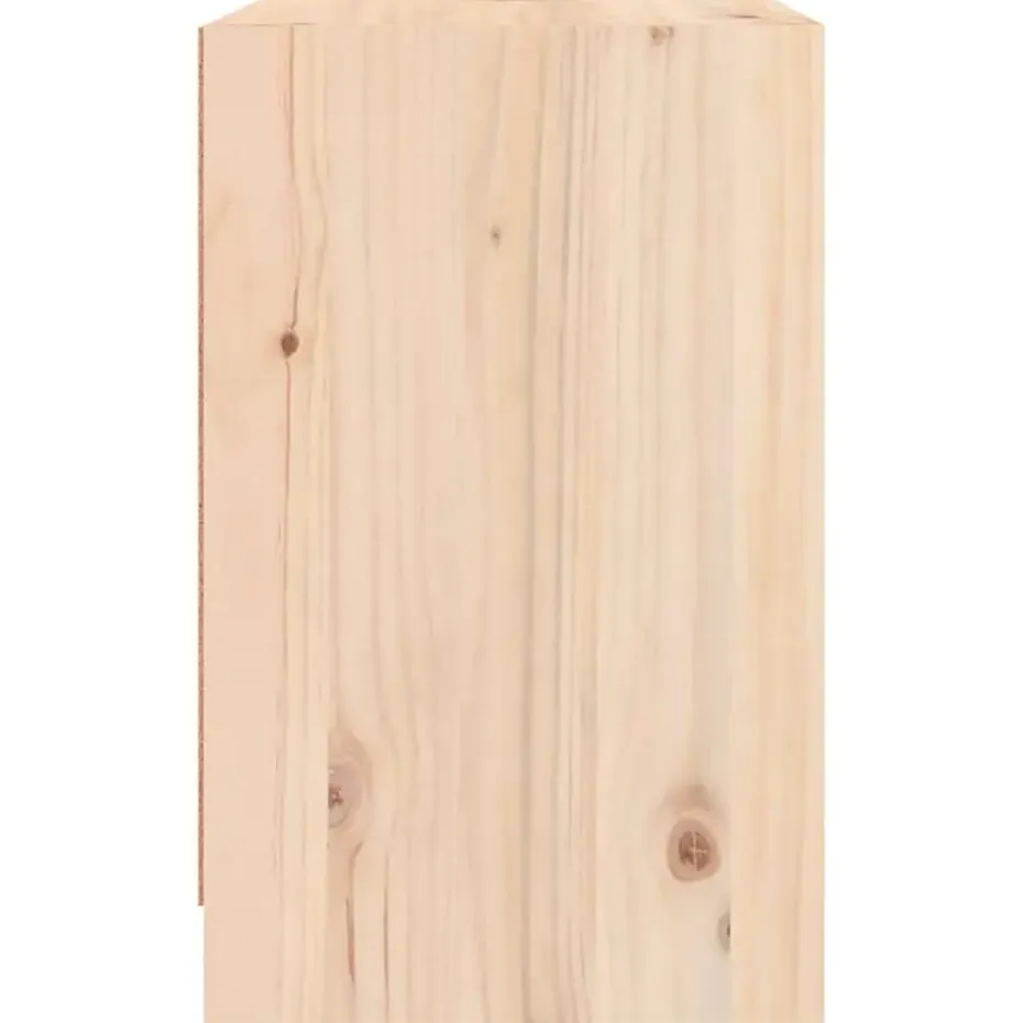 vidaXL - Nachtkastje - Bruin - Grenenhout - 2 stuks