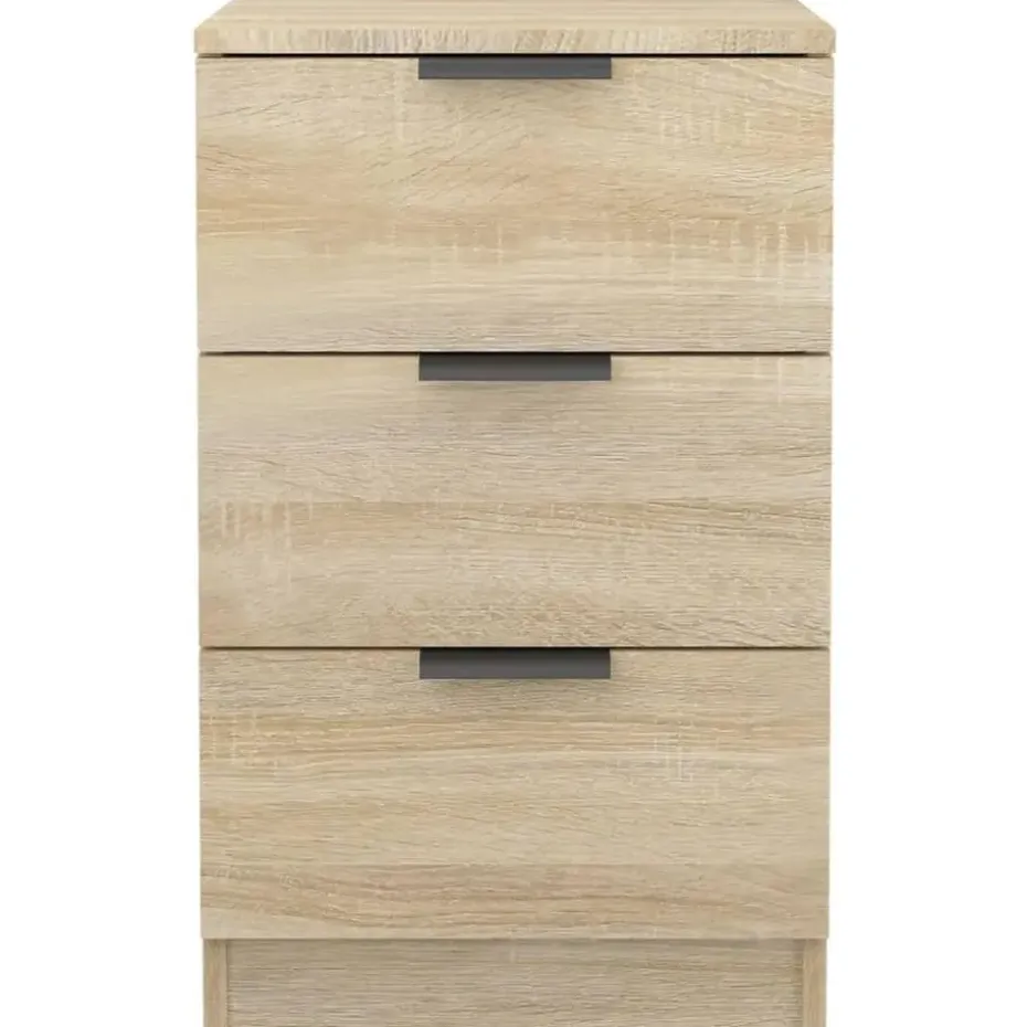 vidaXL - Nachtkastje - Bruin - Bewerkt hout - 2 stuks