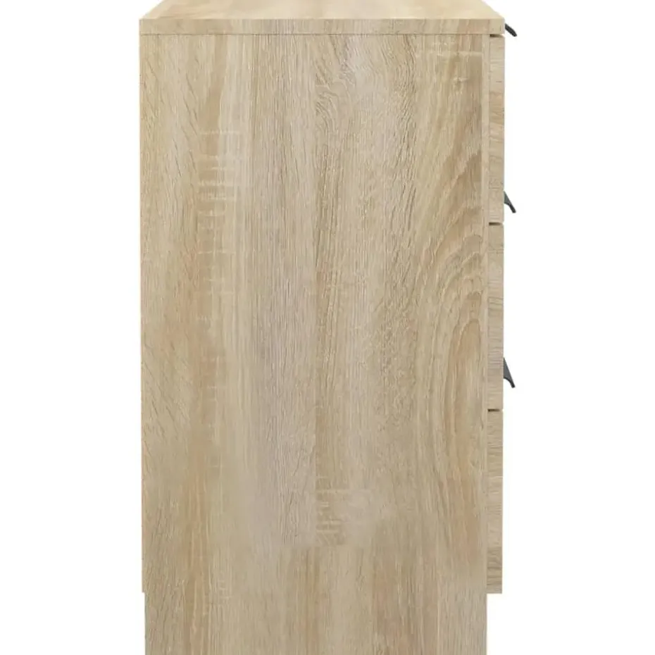 vidaXL - Nachtkastje - Bruin - Bewerkt hout - 2 stuks