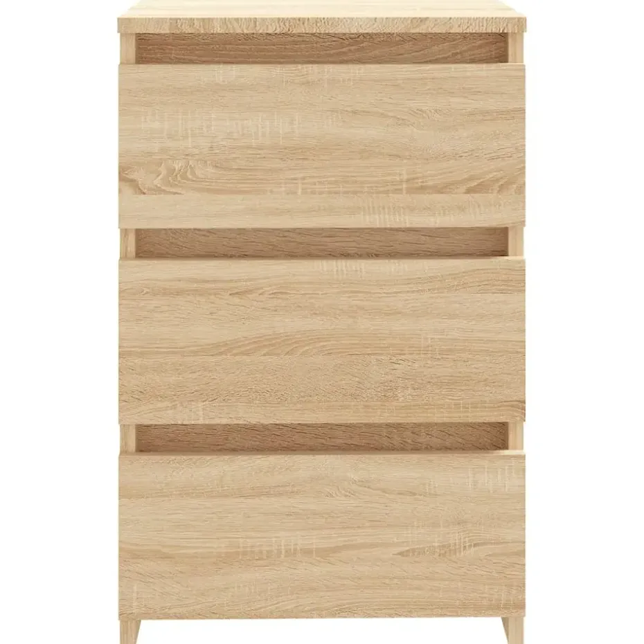 vidaXL - Nachtkastje - Bruin - Bewerkt hout - 2 stuks