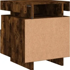 vidaXL - Nachtkastje - Bruin - Bewerkt hout - 2 stuks