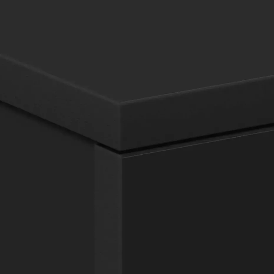 vidaXL - Nachtkastje - Zwart - Bewerkt hout - 2 stuks