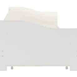 vidaXL - Onderschuifbed - Wit - Grenenhout - 90x200 cm
