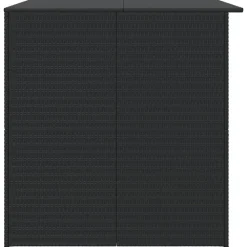 vidaXL - Opbergcontainer Voor Buiten - Zwart - Poly rattan