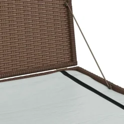 vidaXL - Opbergcontainer Voor Buiten - Bruin - Poly rattan