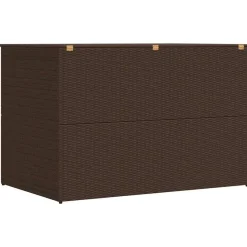 vidaXL - Opbergcontainer Voor Buiten - Bruin - Poly rattan