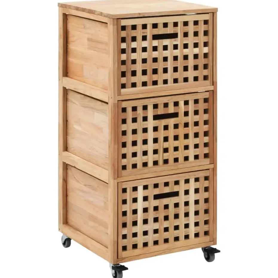 vidaXL - Opbergkastje - Bruin - Hout