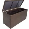 vidaXL - Opbergkist - Bruin - Poly rattan