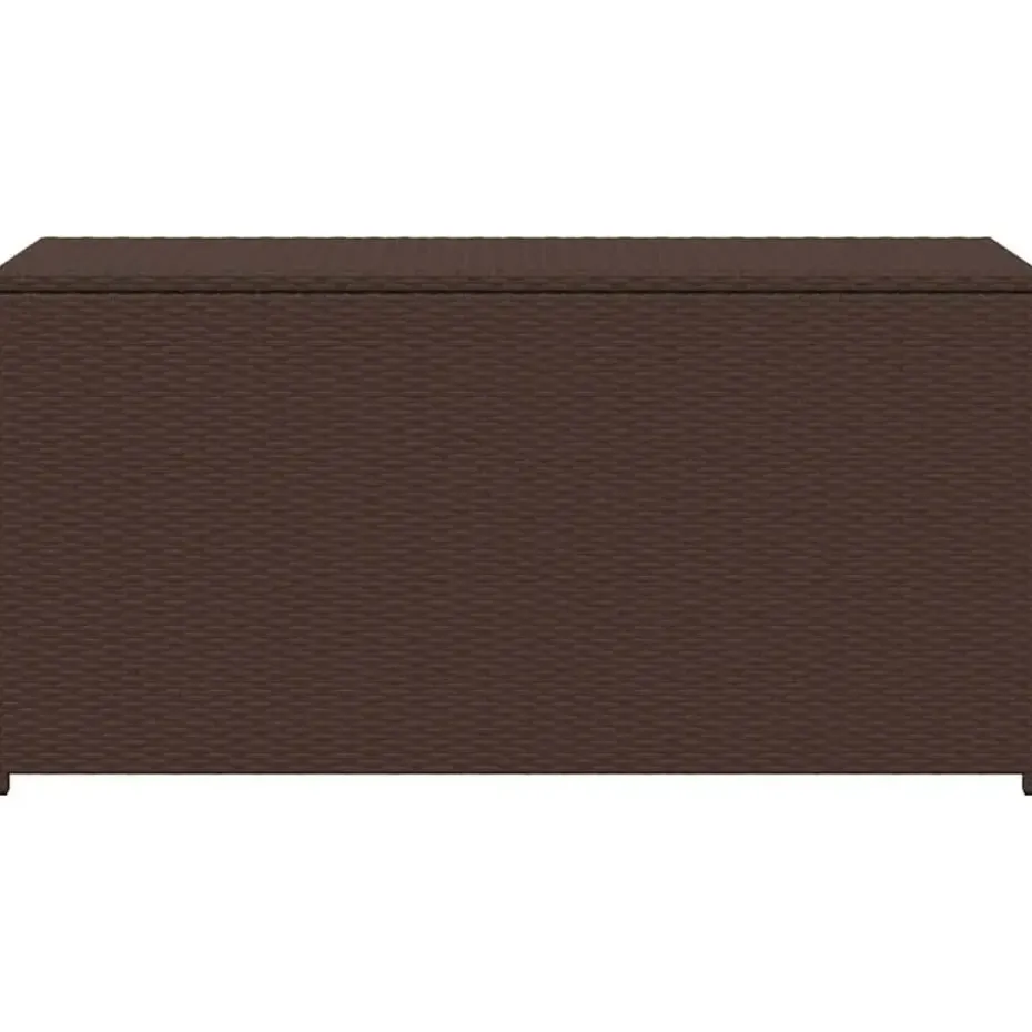 vidaXL - Opbergkist - Bruin - Poly rattan