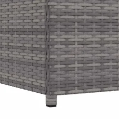 vidaXL - Opbergkist - Grijs - Poly rattan