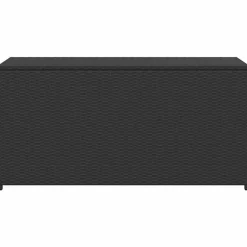 vidaXL - Opbergkist - Zwart - Poly rattan
