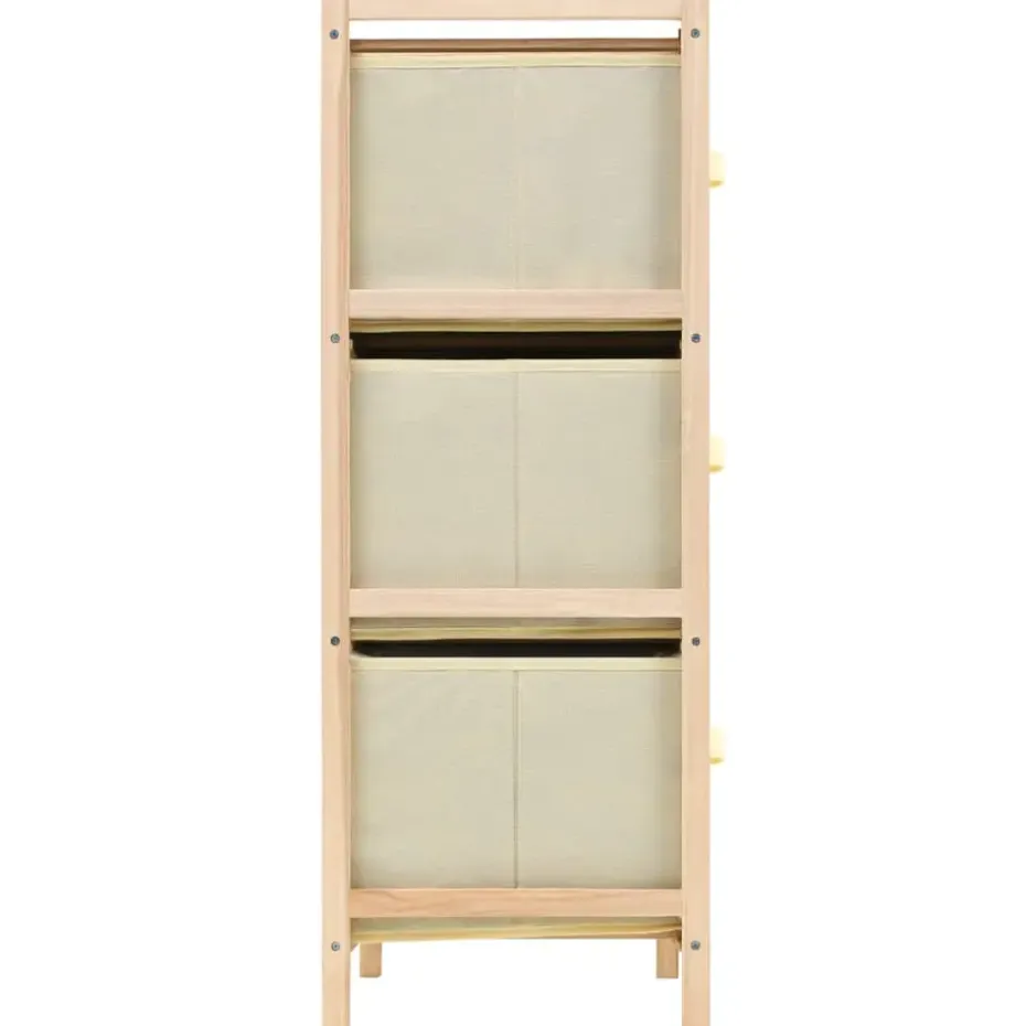 vidaXL - Opbergmeubel - Beige - Hout