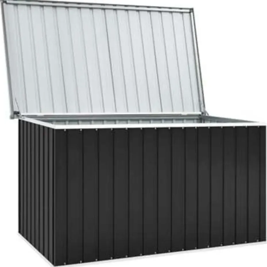 vidaXL - Opslagkist - Antraciet - Staal - 171 x 99 x 93 cm