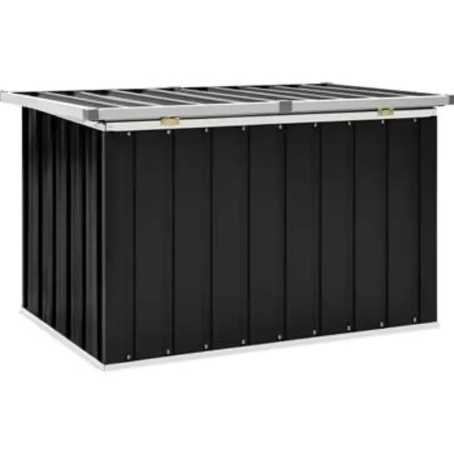 vidaXL - Opslagkist - Antraciet - Staal - 109 x 67 x 65 cm