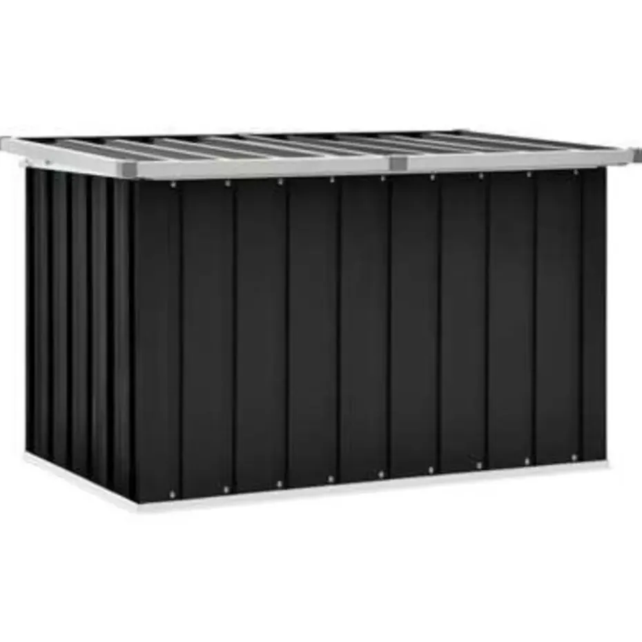 vidaXL - Opslagkist - Antraciet - Staal - 109 x 67 x 65 cm