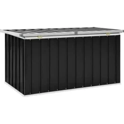 vidaXL - Opslagkist - Antraciet - Staal - 129 x 67 x 65 cm