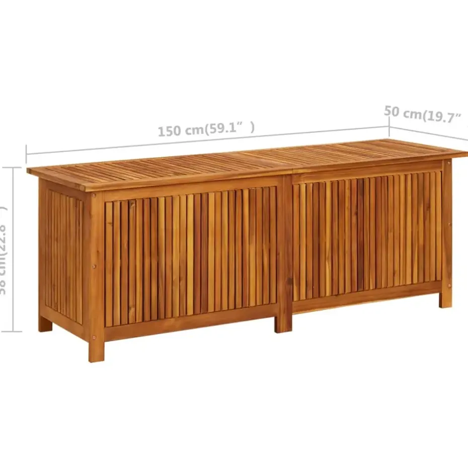 vidaXL - Opslagkist - Bruin - Hout - 150 x 50 x 58 cm
