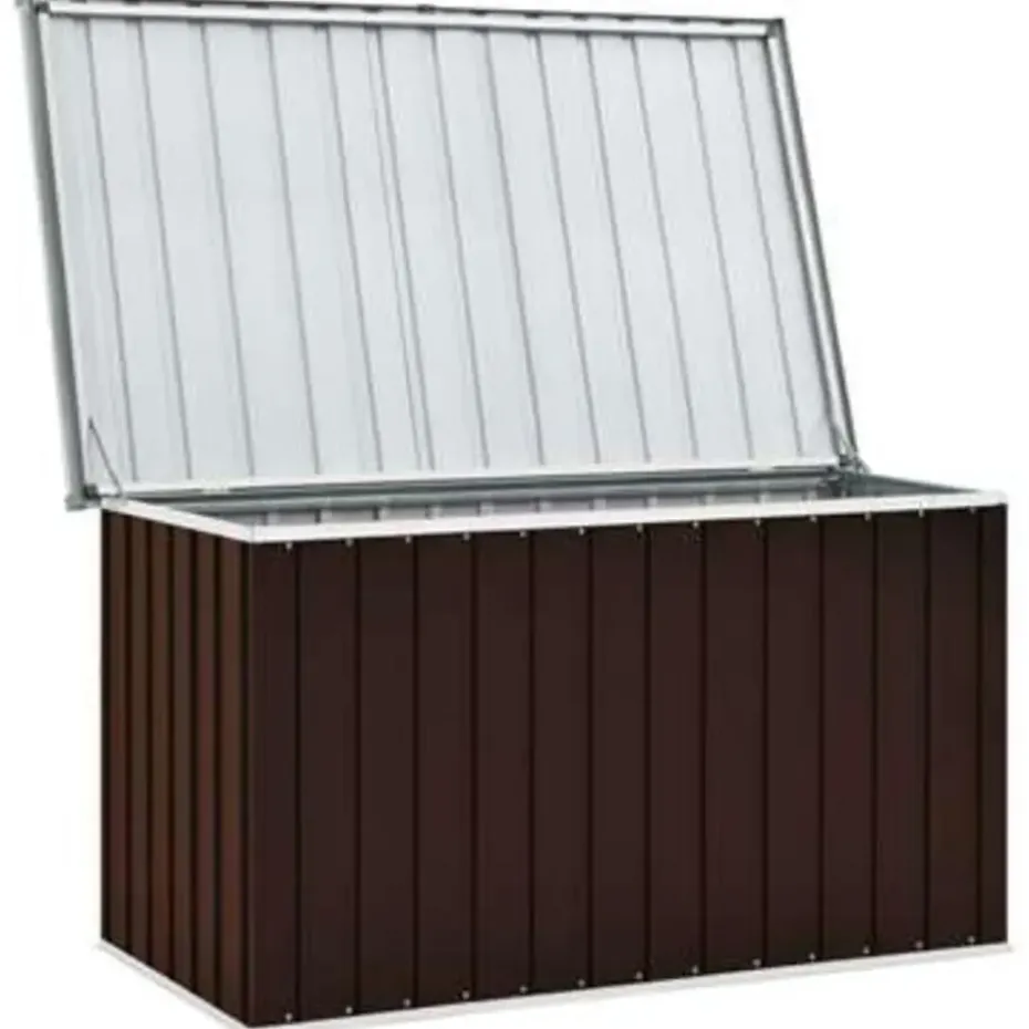 vidaXL - Opslagkist - Bruin - Staal - 149 x 99 x 93 cm