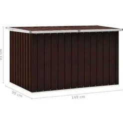 vidaXL - Opslagkist - Bruin - Staal - 149 x 99 x 93 cm