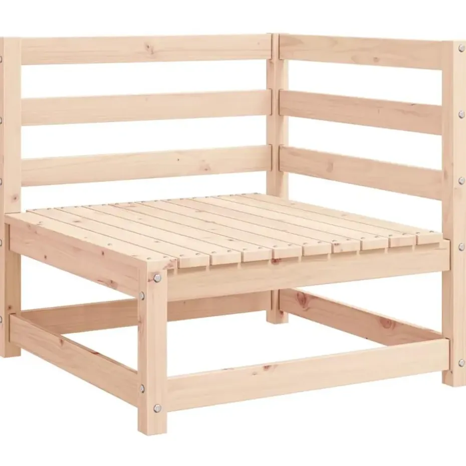 vidaXL - Palletbank - Antraciet - Grenenhout