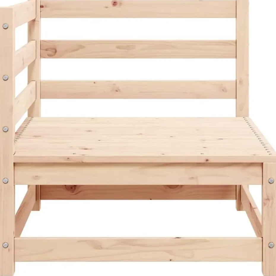 vidaXL - Palletbank - Antraciet - Grenenhout