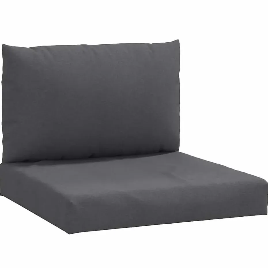 vidaXL - Palletkussen - Antraciet - Stof