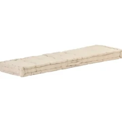 vidaXL - Palletkussen - Beige - Katoen