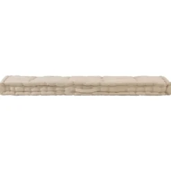 vidaXL - Palletkussen - Beige - Katoen